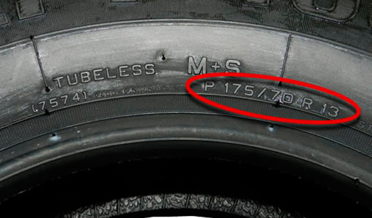 O que significa a numeração do pneu?